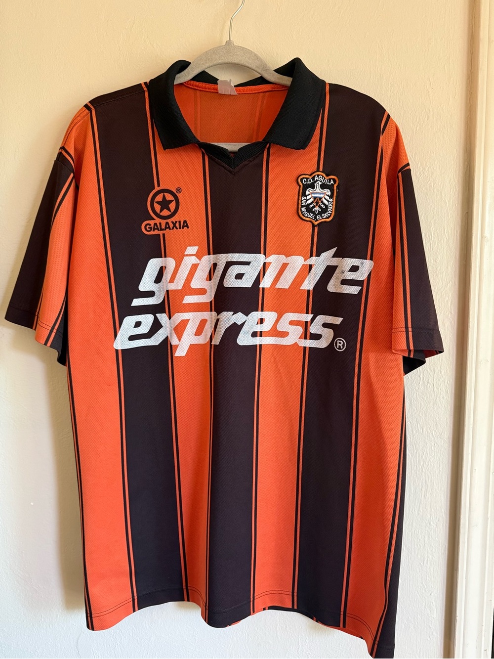 Rare Vintage C.D. Aguila Jersey 1990s Gigante Express El Salvador Soccer Kit #10